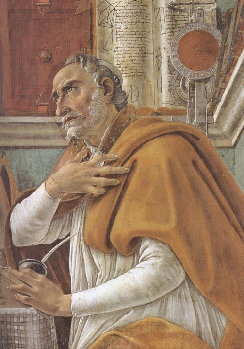 Sandro Botticelli Details of  St Augustine in his Study (mk36) France oil painting art
